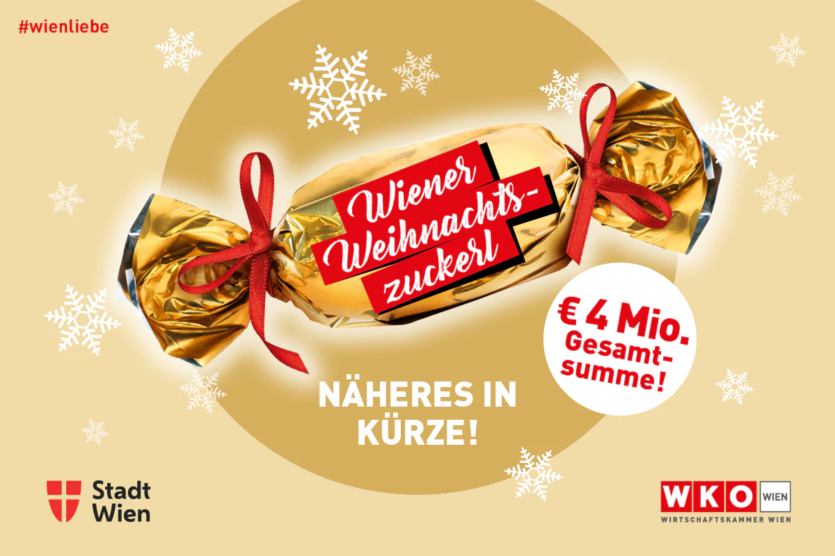 Sujet des "Wiener Weihnachtszuckerls" während der Ankündigung durch Bgm. Ludwig