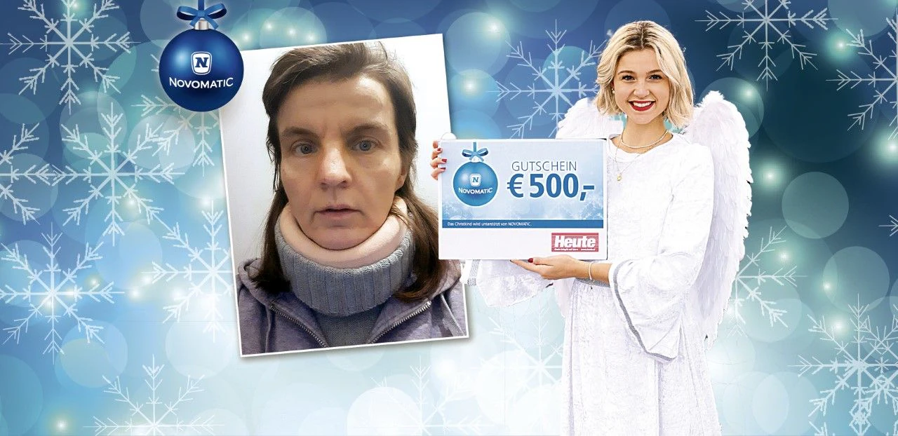 Brigitte wurde von einem Auto angefahren und muss länger im Krankenstand bleiben. Das "Heute"-Christkind brachte ihr 500 Euro, um ihre Abwasch reparieren zu lassen.