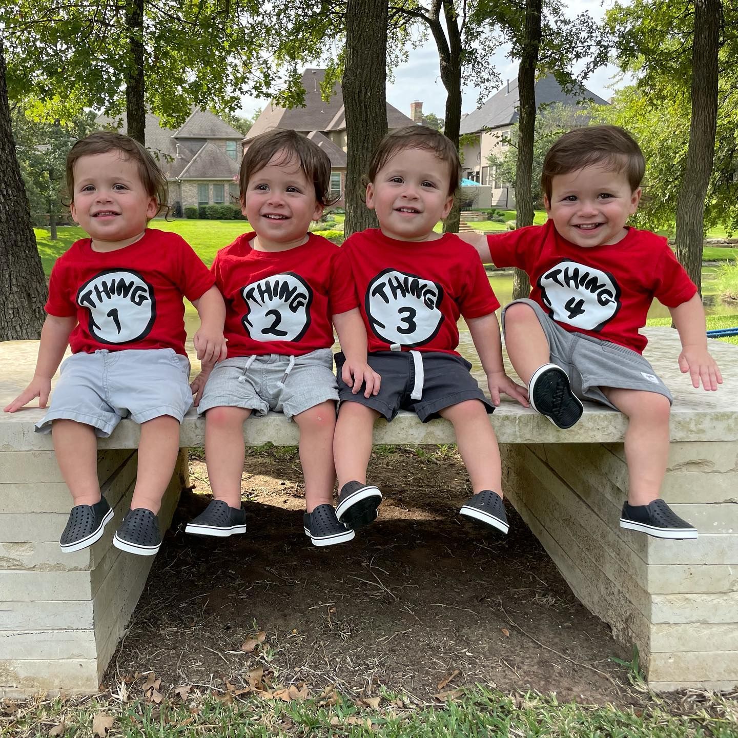 Hudson, Harrisson, Henry und Hardy wurden während der Pandemie geboren.
