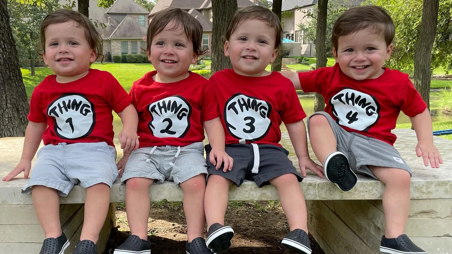 Hudson, Harrisson, Henry und Hardy wurden während der Pandemie geboren.