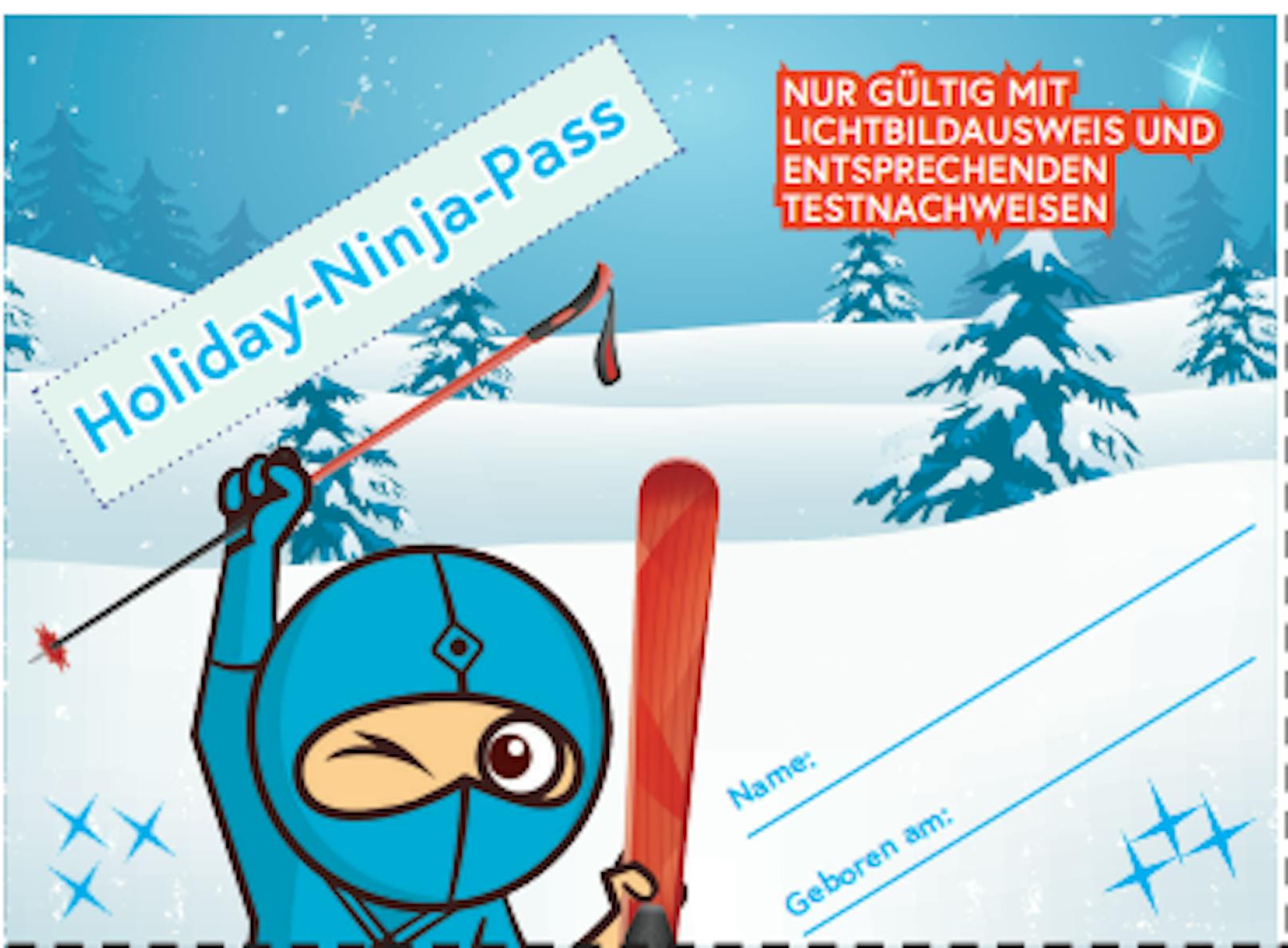 So sieht der neue Holiday-Ninja-Pass aus.&nbsp;