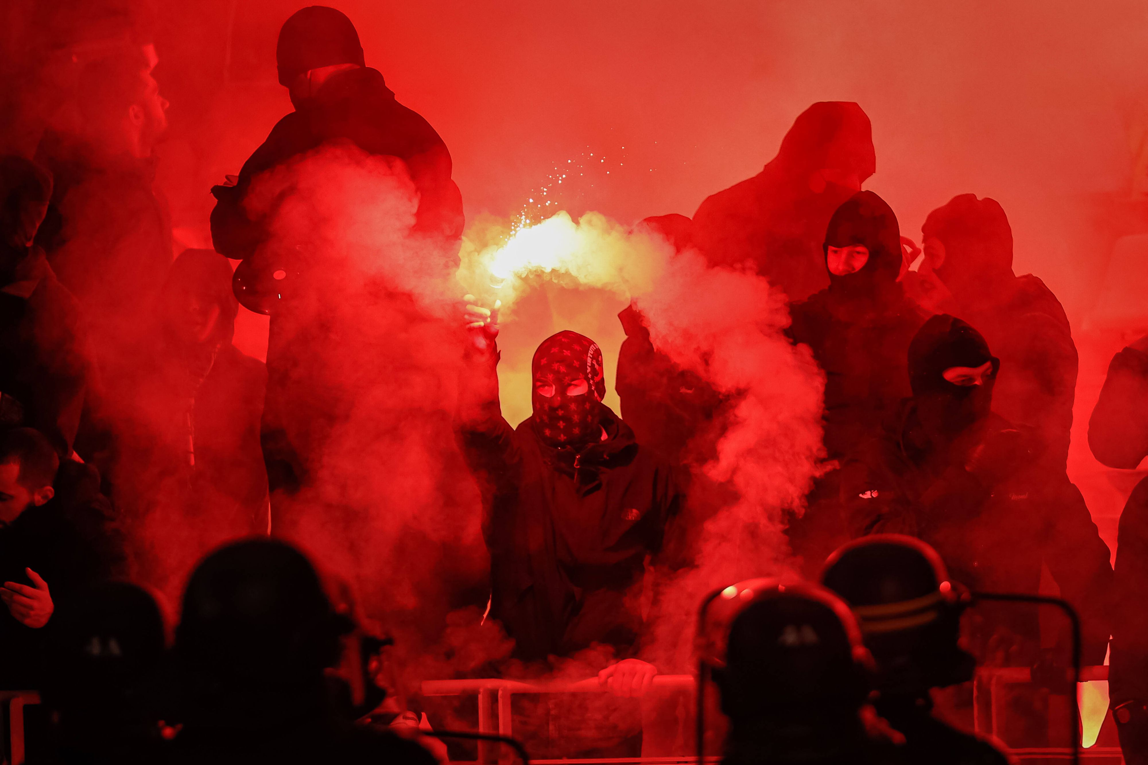 Die Lyon-Fans randalierten