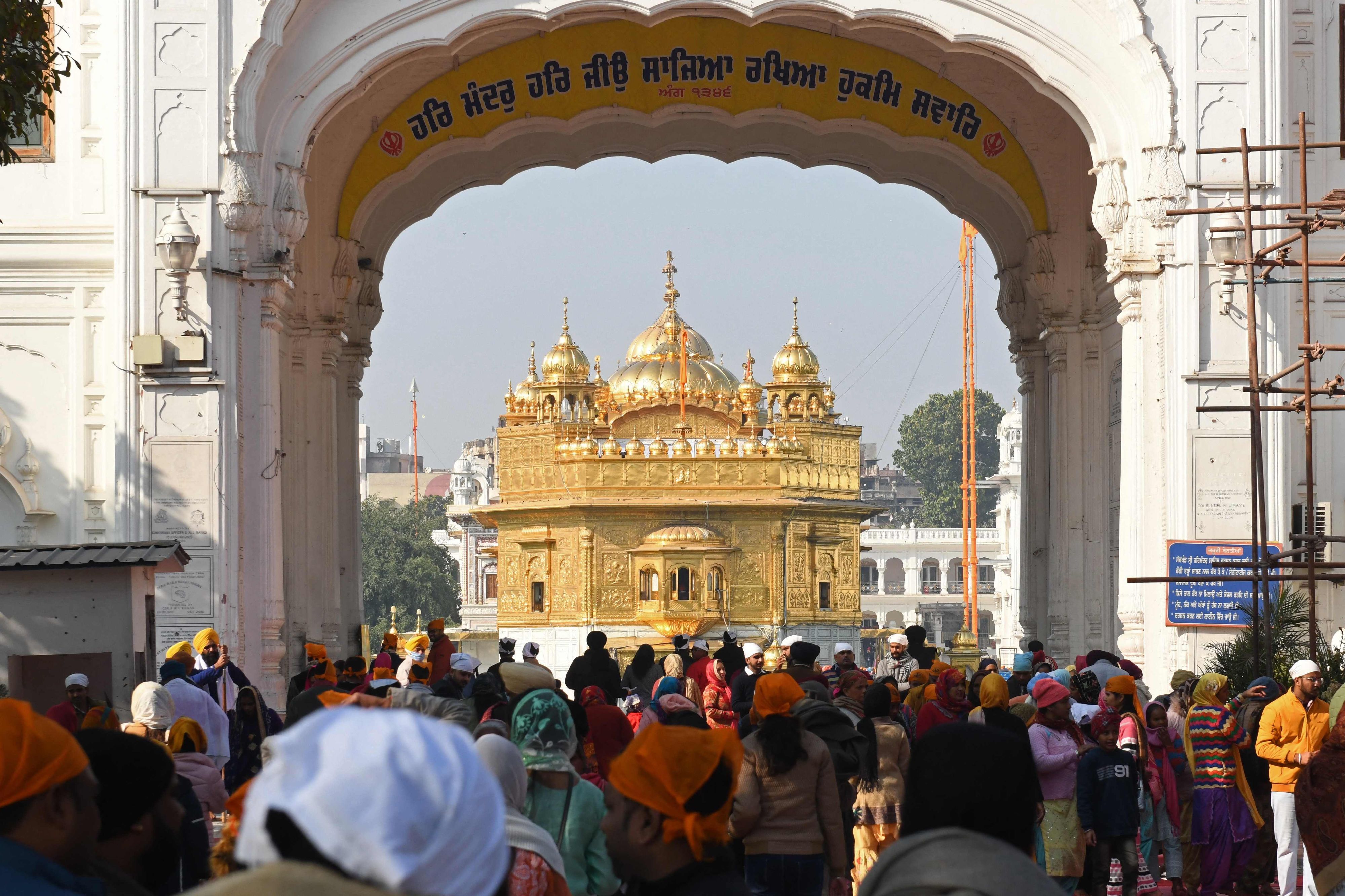 Der Goldene Tempel in Amritsar.