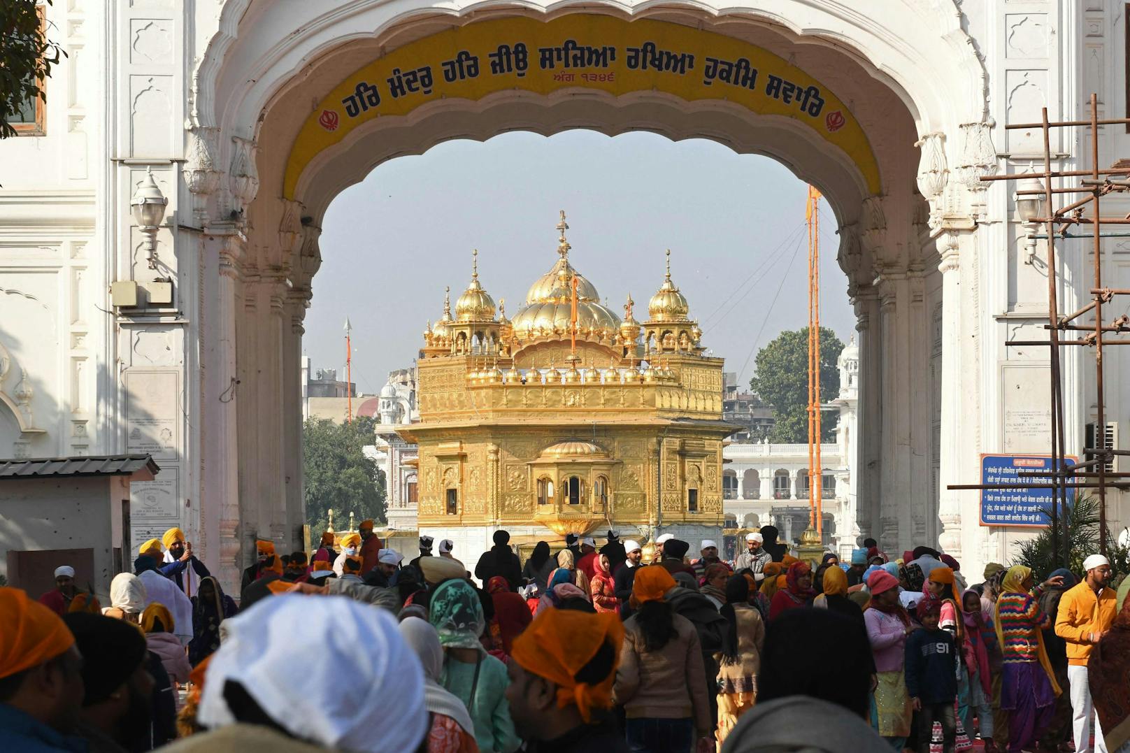 Der Goldene Tempel in Amritsar.
