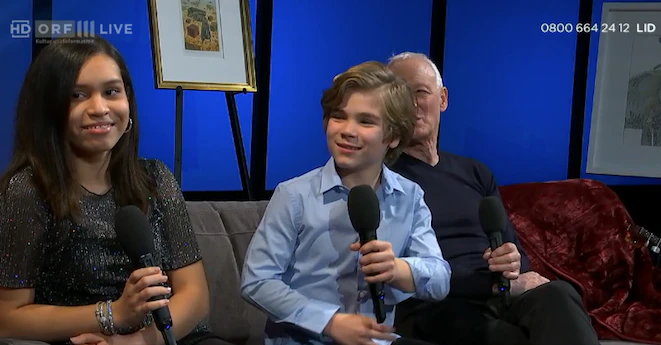 Larissa, Fabian und Gary Howard