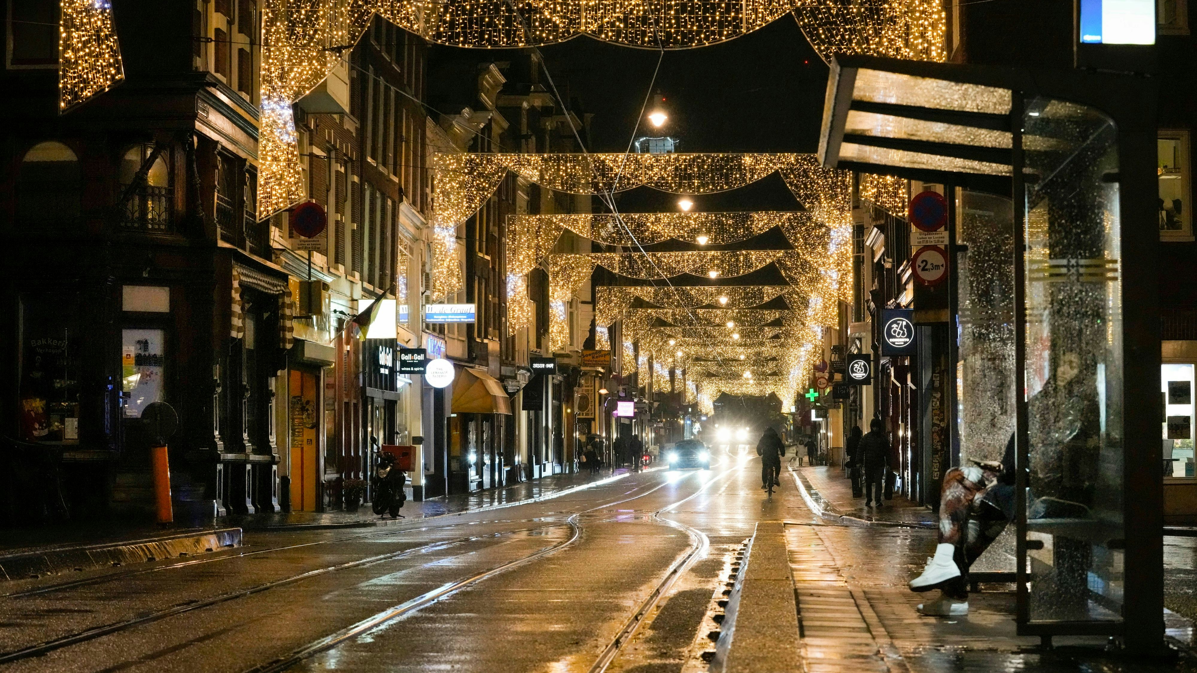 Leere Straßen in Amsterdam