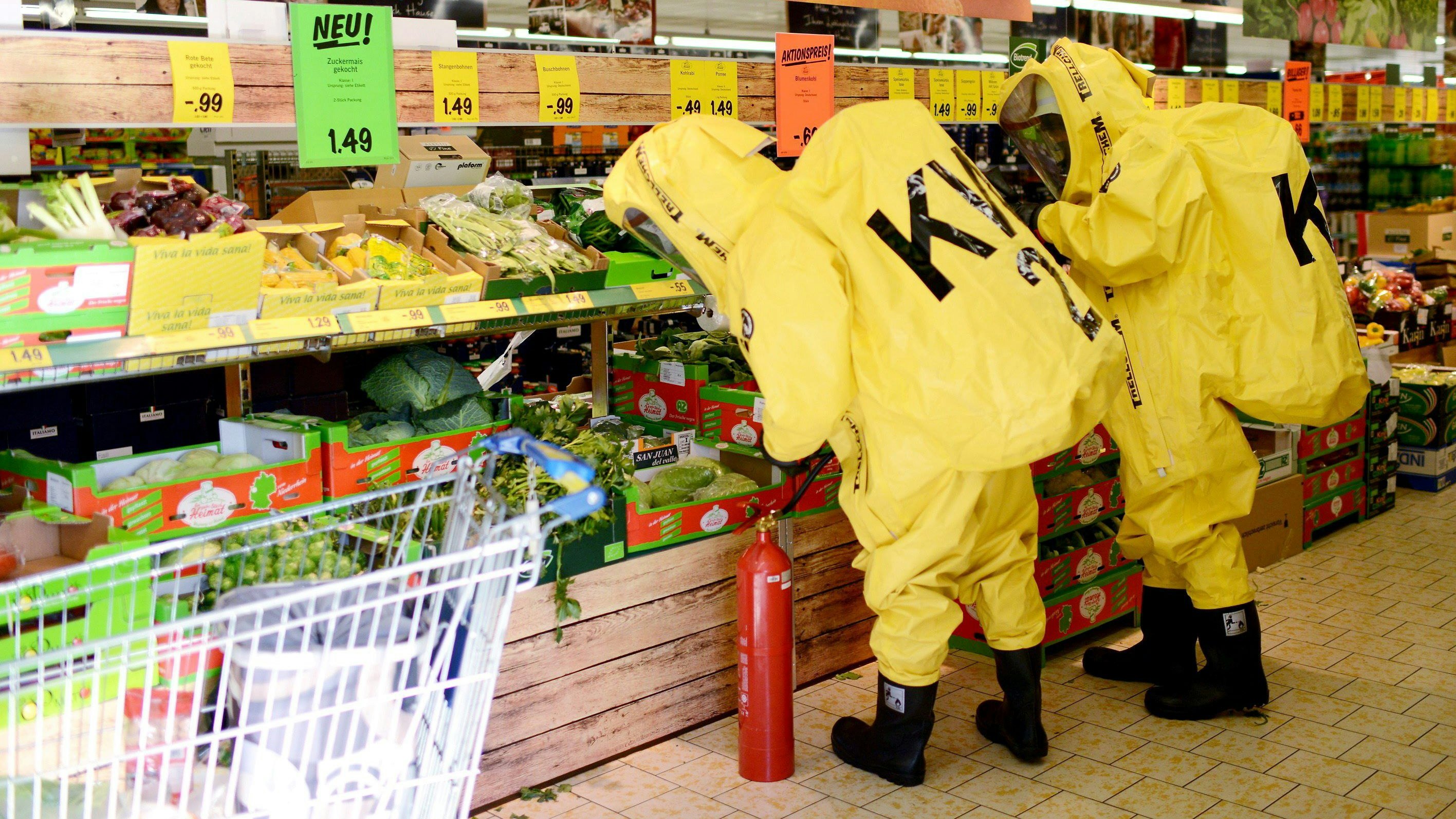 Die Spinne hielt die Einsatzkräfte auf Trab.