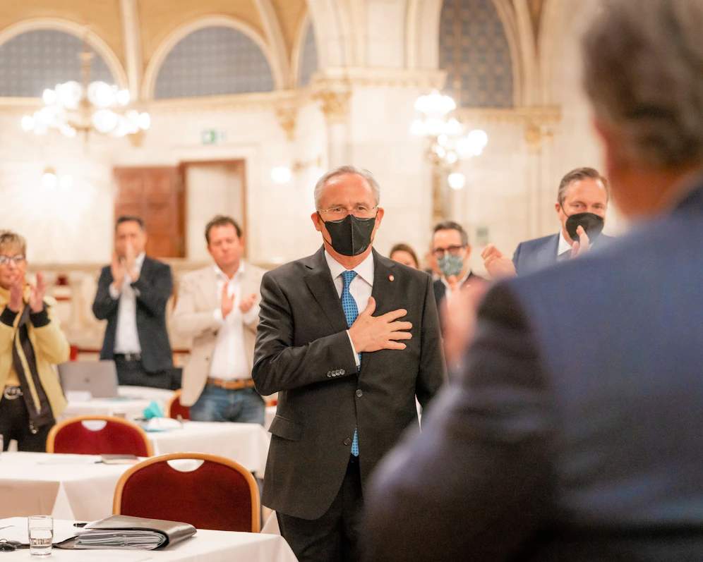 Stadtrat Karl Mahrer (ÖVP) wurde am Montag angelobt.