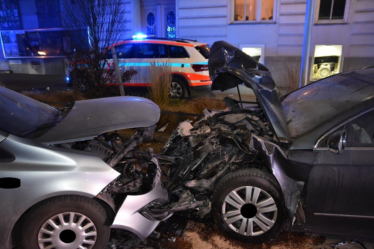 Auf der Favoritenstraße kam es am Sonntag zu einem Verkehrsunfall.