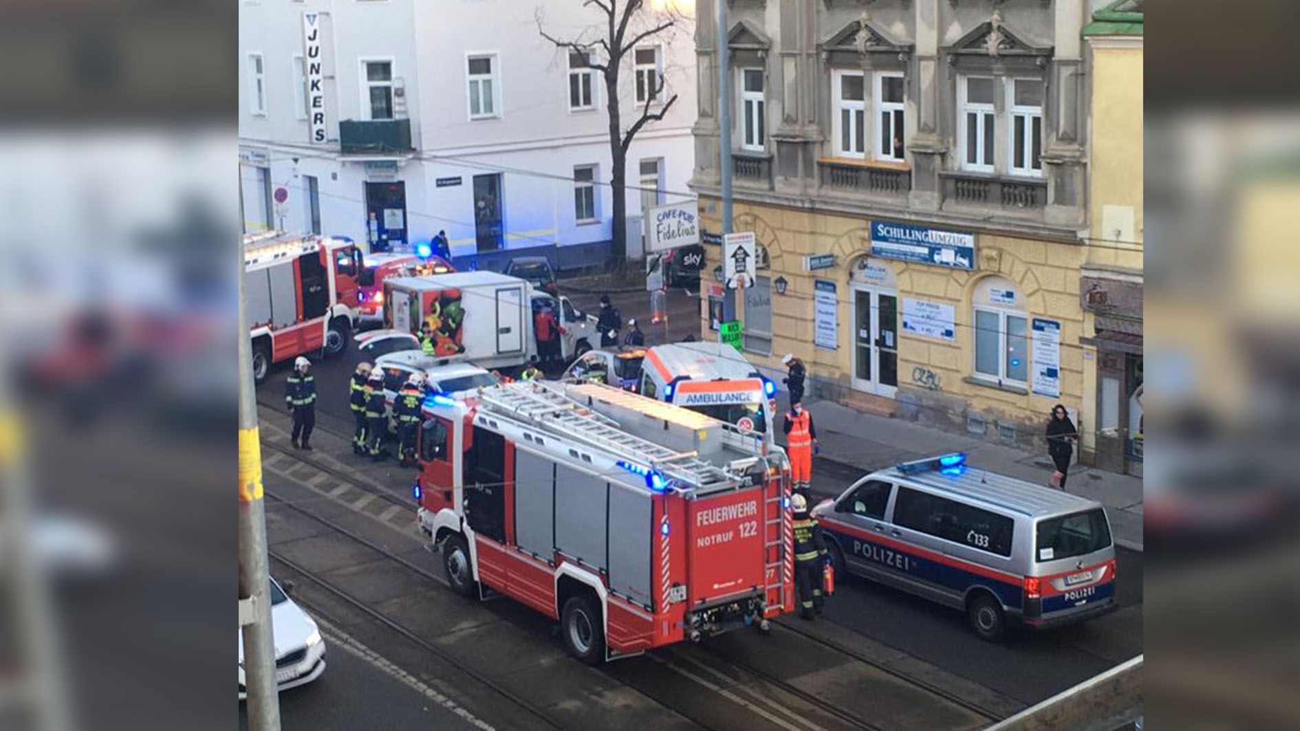 Diese Szene ereignete sich am Montag in der Früh im 21. Bezirk