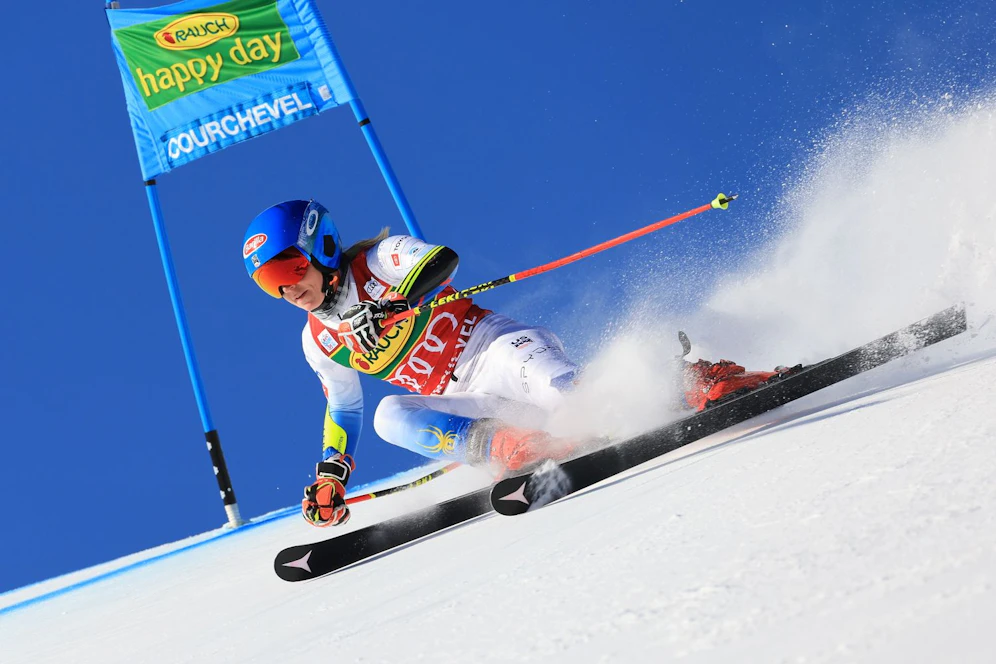 Mikaela Shiffrin gibt in Courchevel den Ton an.