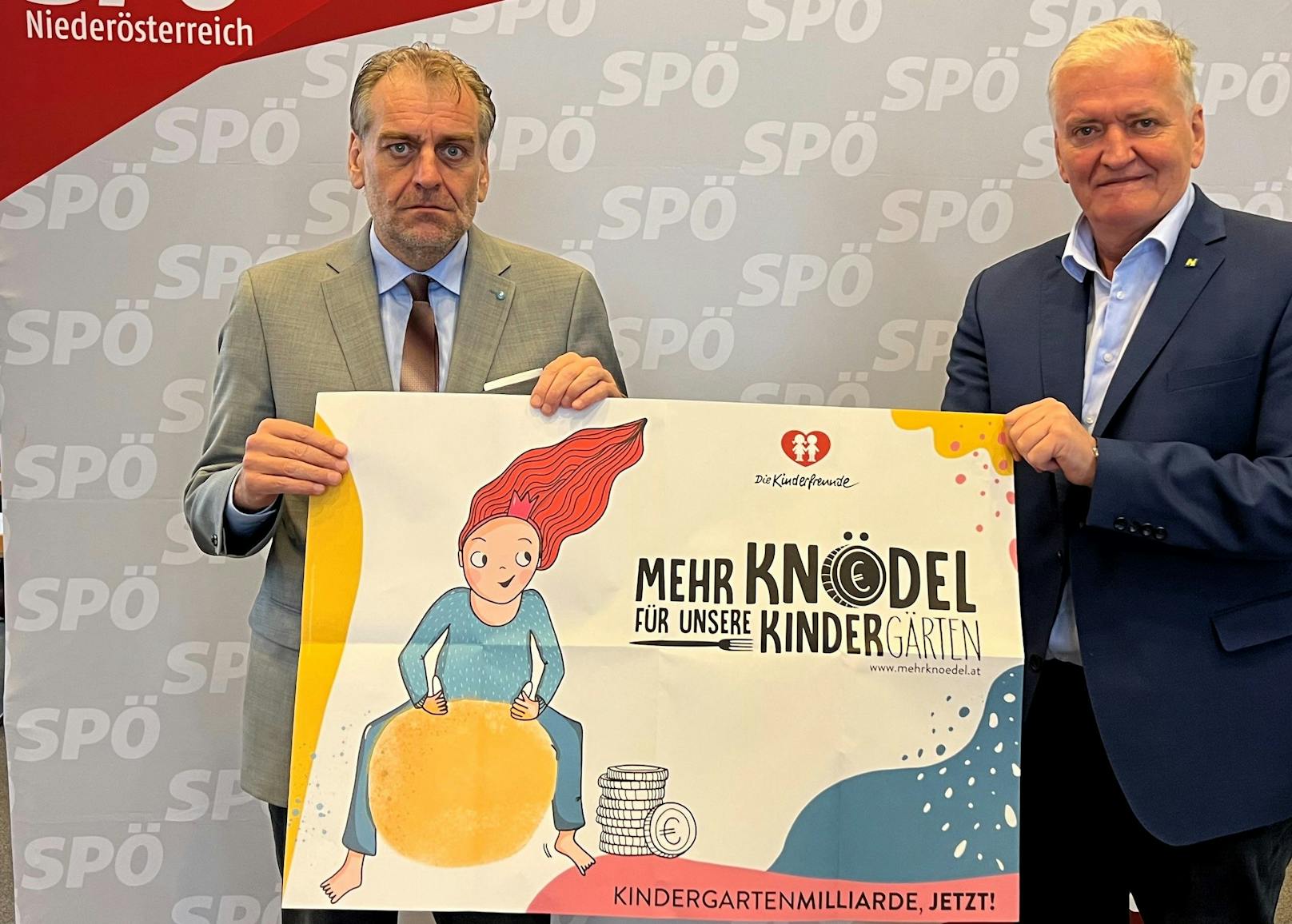 Andreas Kollross und Franz Schnabl: "Mehr Knödel für unsere Kindergärten".