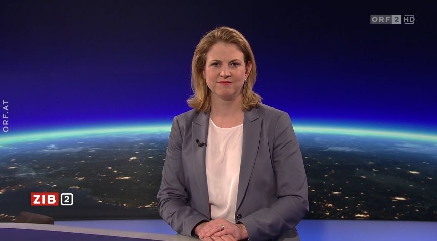 Neos-Chefin Beate Meinl-Reisinger war am 22.12.2021 in der ORF-"ZIB2" zu Gast.