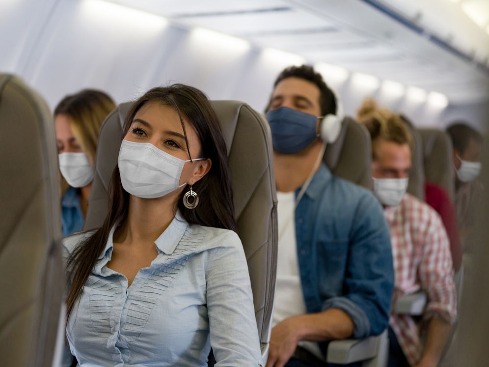 Die Maskenpflicht im Flugzeug ist ab Montag in Europa Geschichte. 