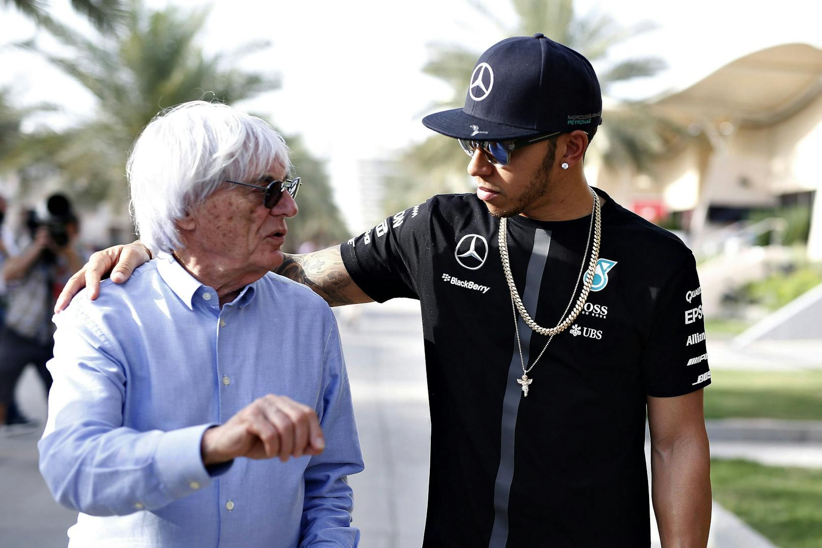 Bernie Ecclestone und Lewis Hamilton