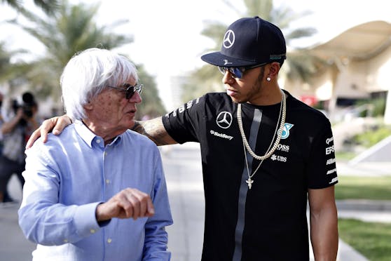 Bernie Ecclestone und Lewis Hamilton