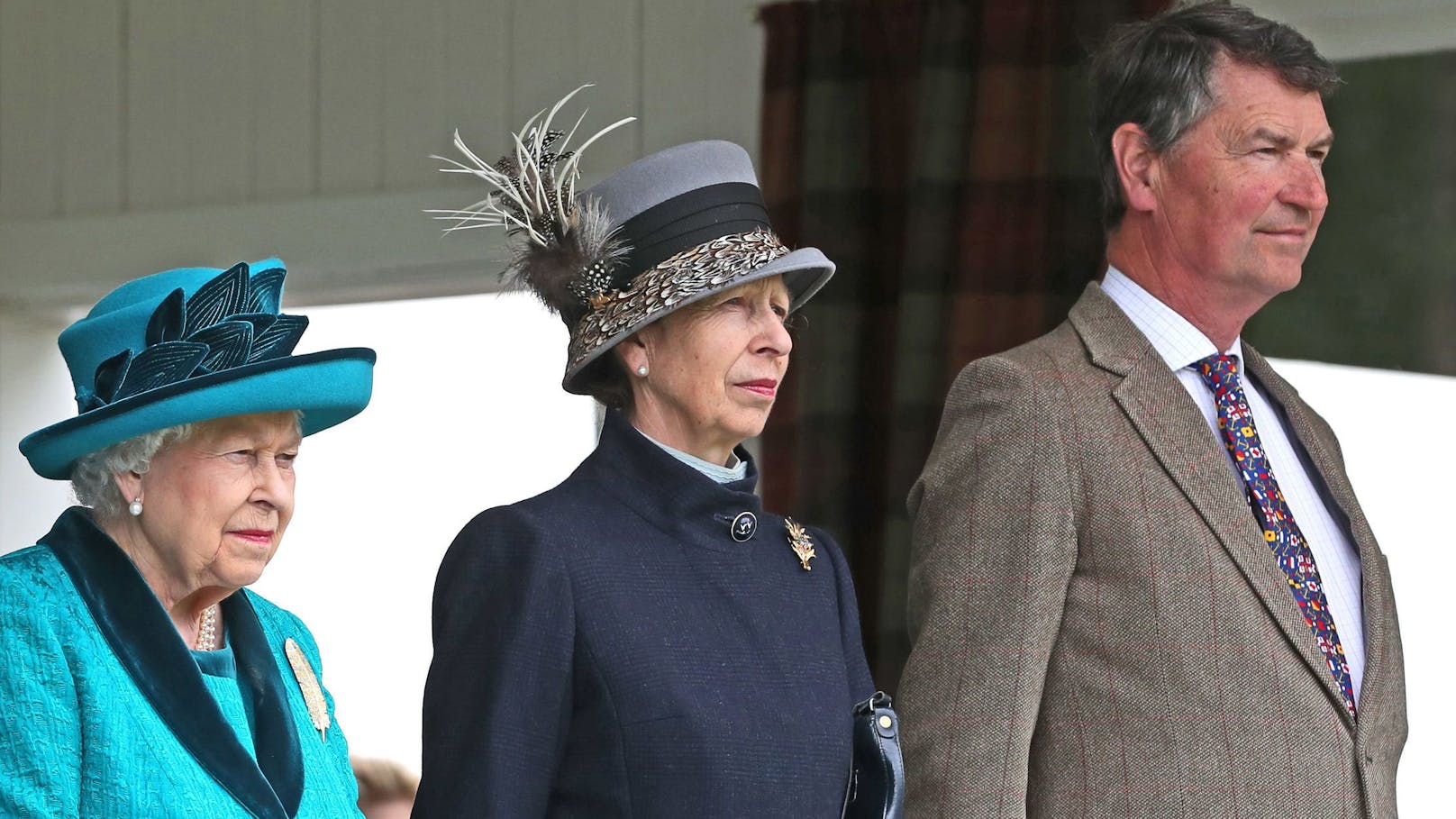 Queen Elizabeth II., Princess Anne und ihr Ehemann Sir Timothy Laurence