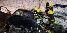 Autofahrer nach Crash zu Weihnachten in Wrack gefangen