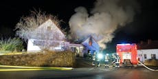 Mann in Niederösterreich aus Feuer-Haus gerettet