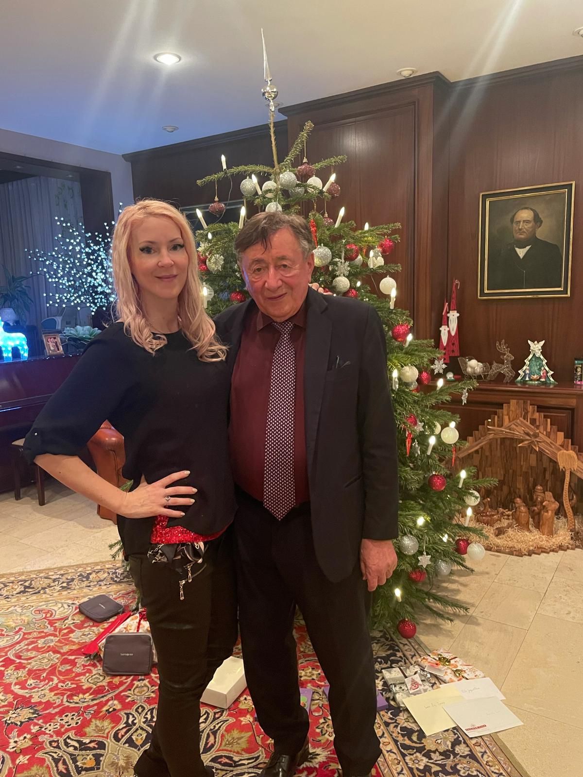 Ein Foto, als Simone noch mit ihrem Richard Weihnachten feiern konnte.