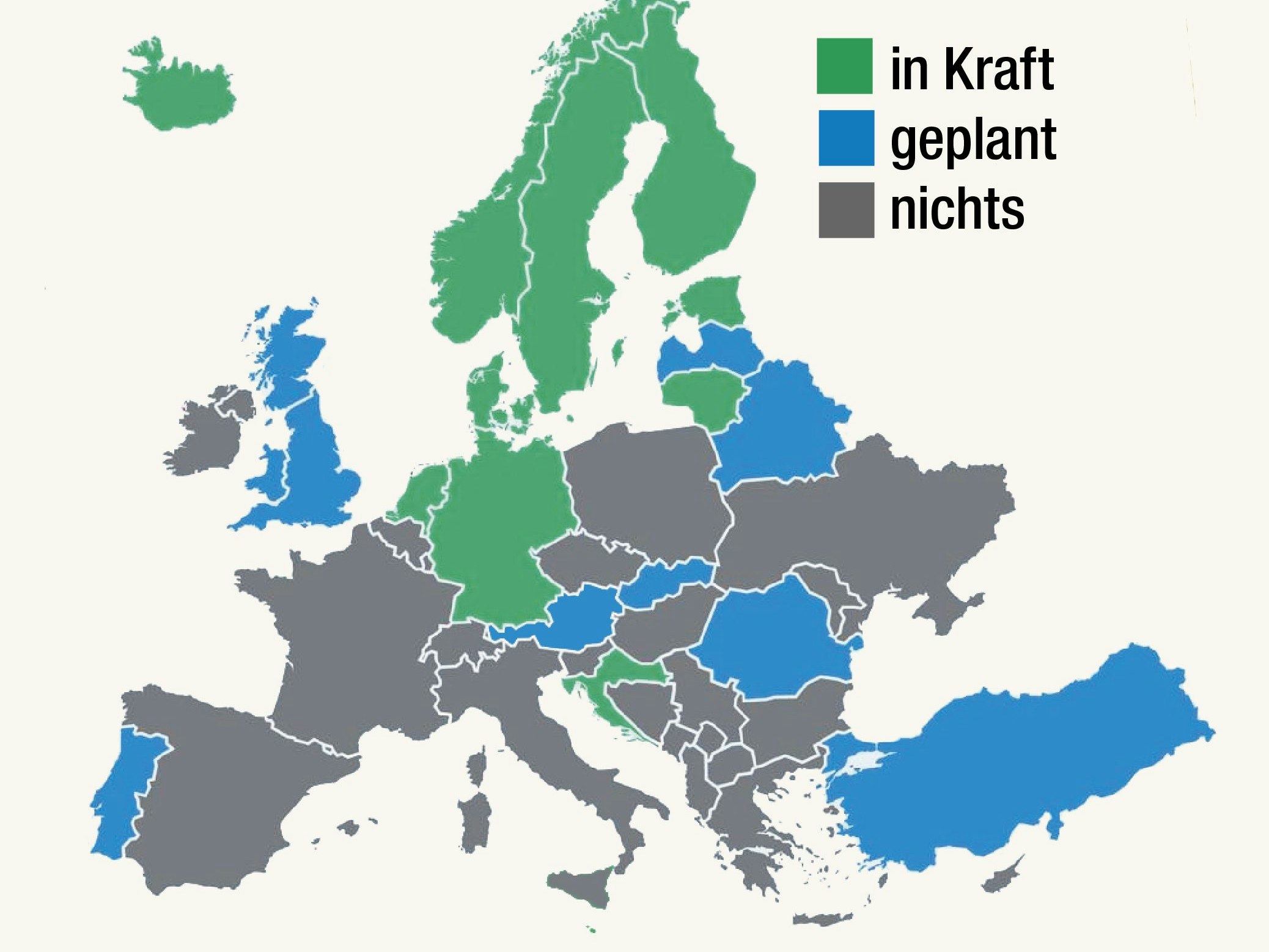 Elf Länder in Europa haben bereits ein Pfandsystem auf Einweggebinde (z.B. PET-Flaschen). Österreich führt es 2025 ein.