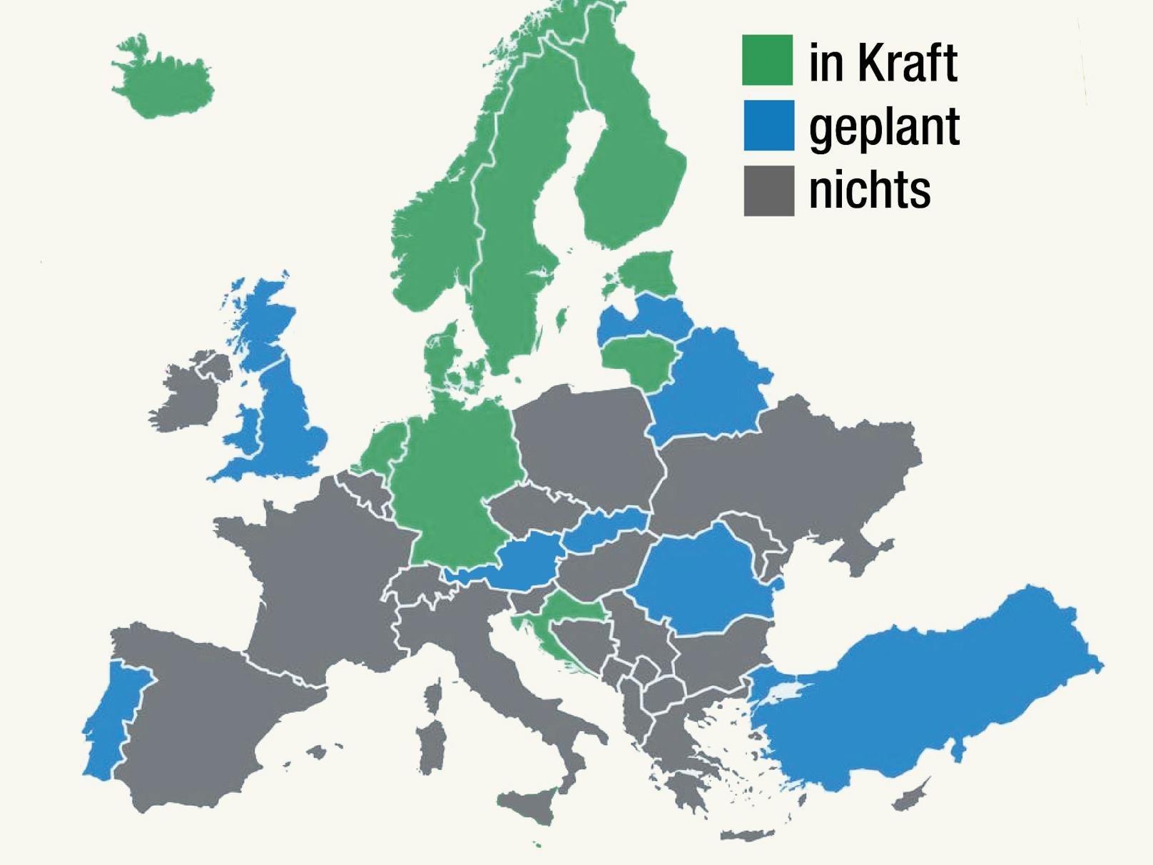 Elf Länder in Europa haben bereits ein Pfandsystem auf Einweggebinde (z.B. PET-Flaschen). Österreich führt es 2025 ein.