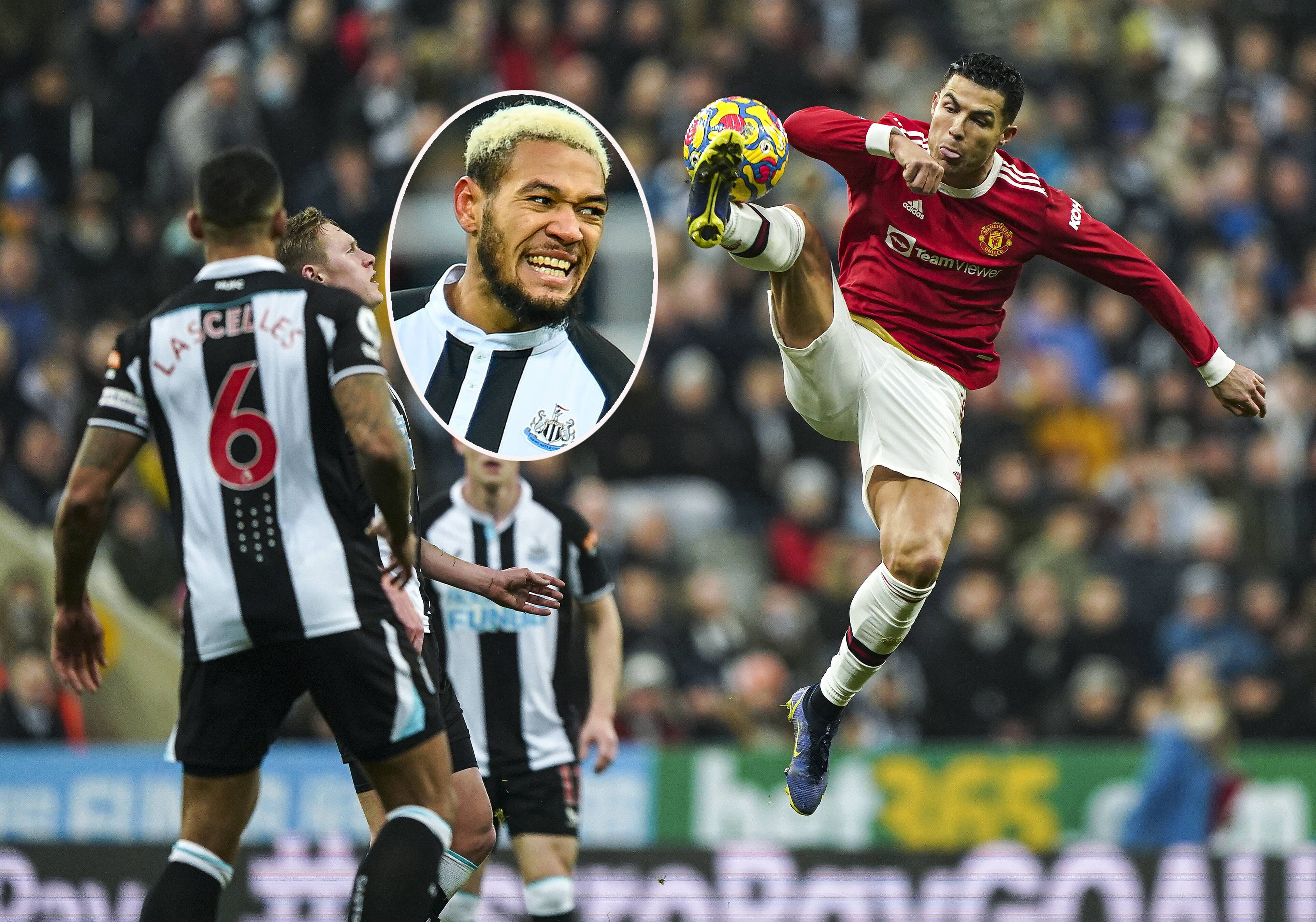 Ronaldo (r.) und Joelinton blieben beim 1:1 ohne Treffer.