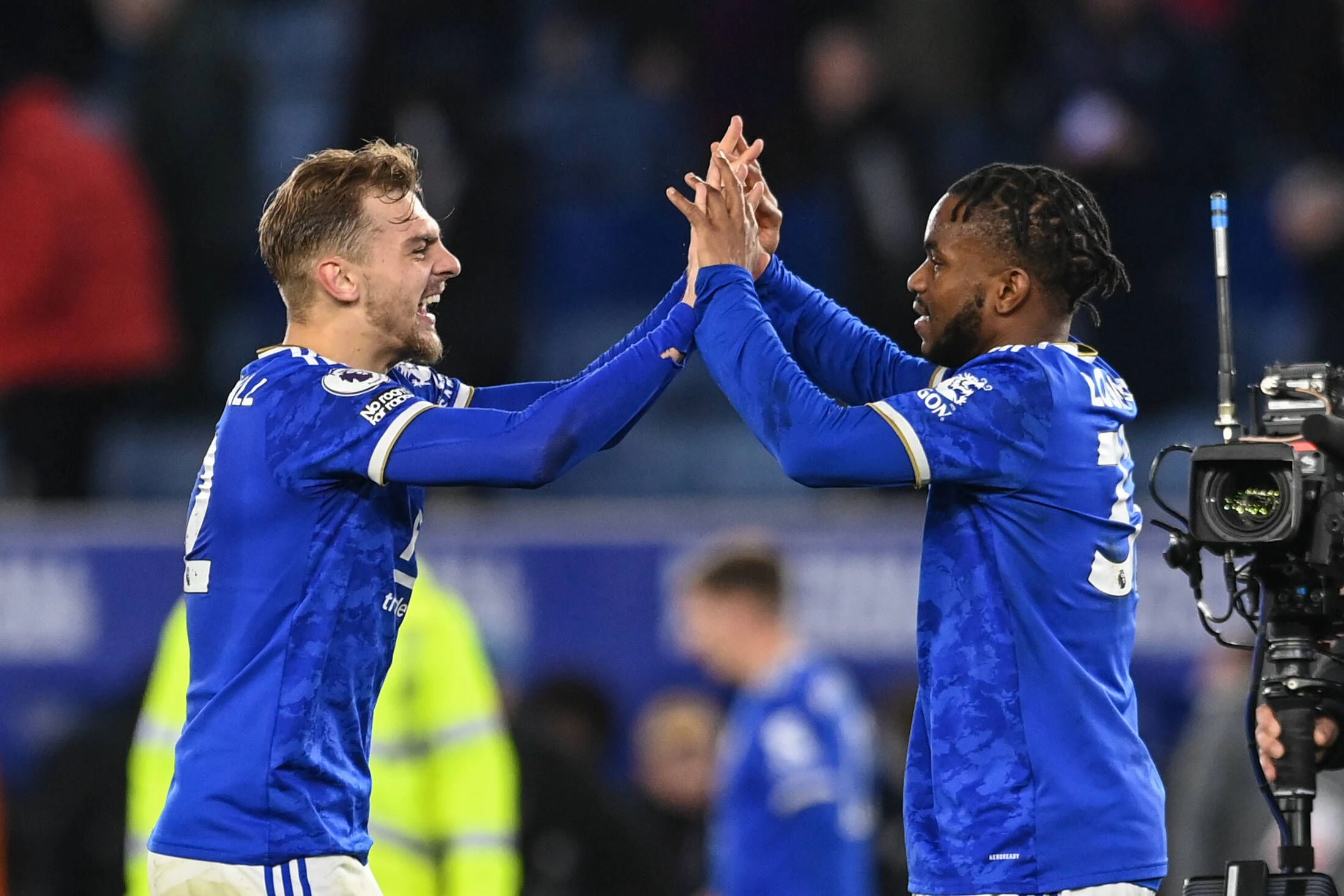 Leicester jubelt gegen Liverpool.