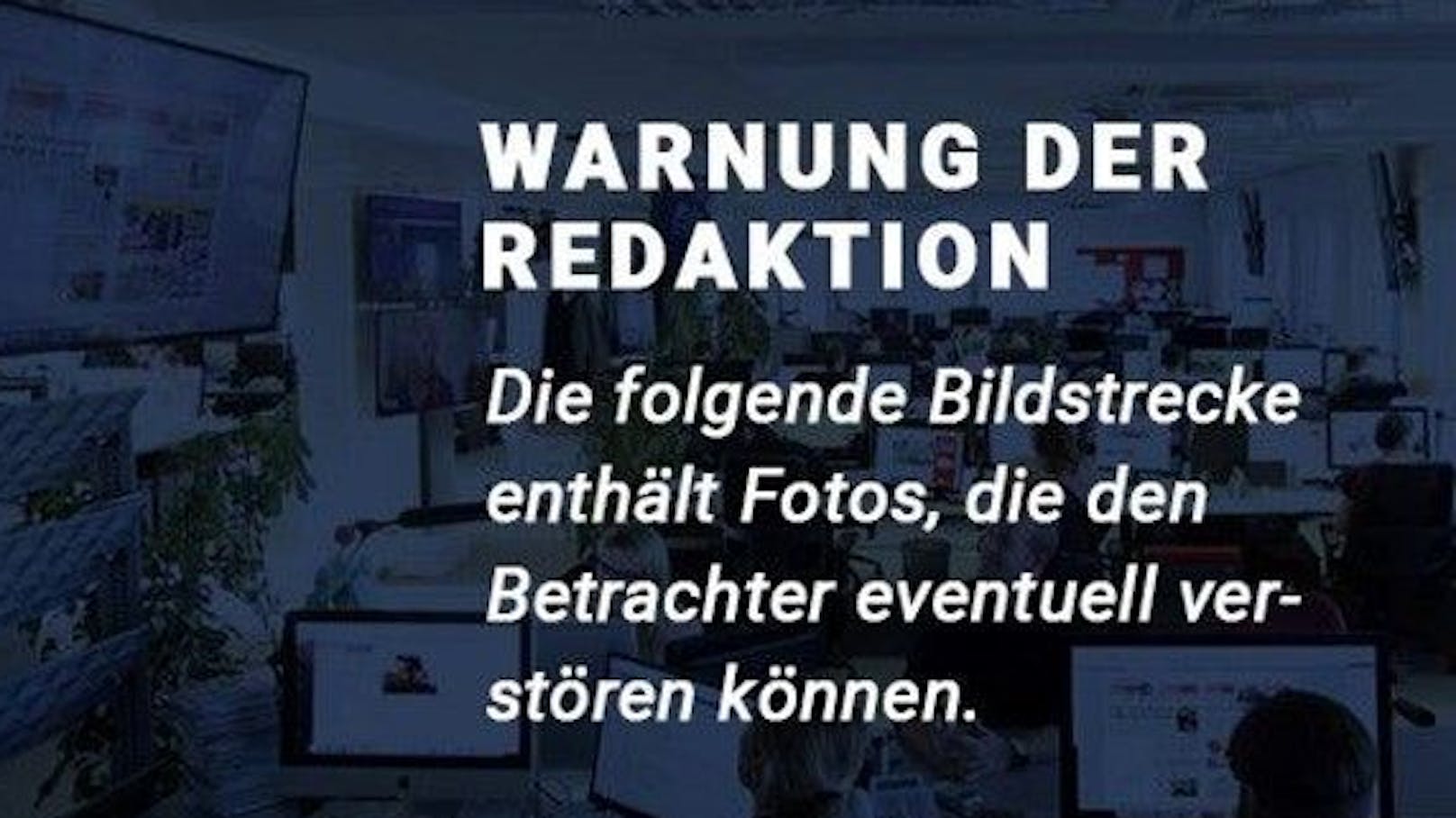 Warnung der Redaktion: Diese Bildstrecke enthält Bilder, die den Betrachter eventuell verstören könnten.