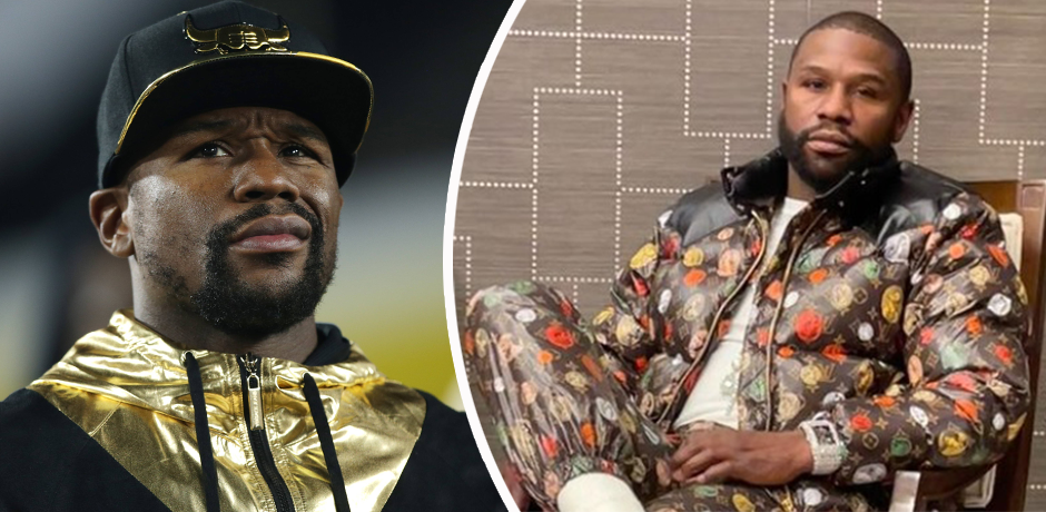 Floyd Mayweather protzt mit seiner Luxus-Uhr. 