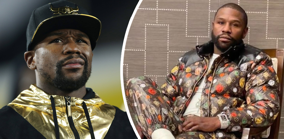 Floyd Mayweather protzt mit seiner Luxus-Uhr. 