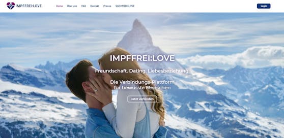 Die Plattform für eine "impffreie" Liebe.