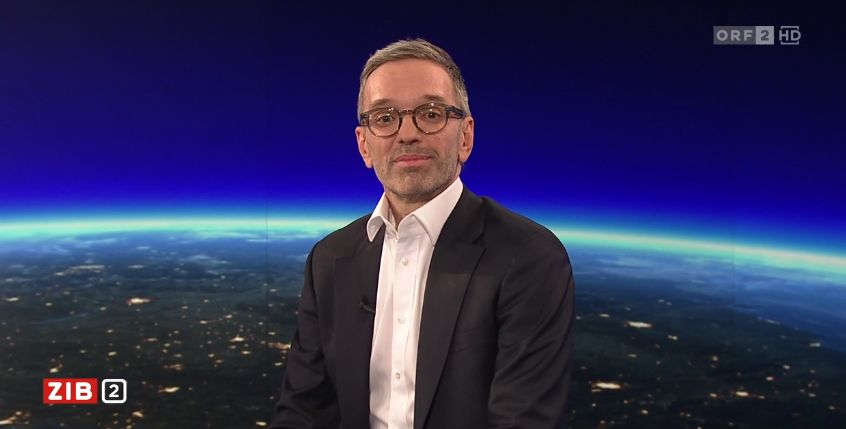 FPÖ-Chef Herbert Kickl zum Jahreswechsel-Gespräch in der ORF-"ZiB 2".