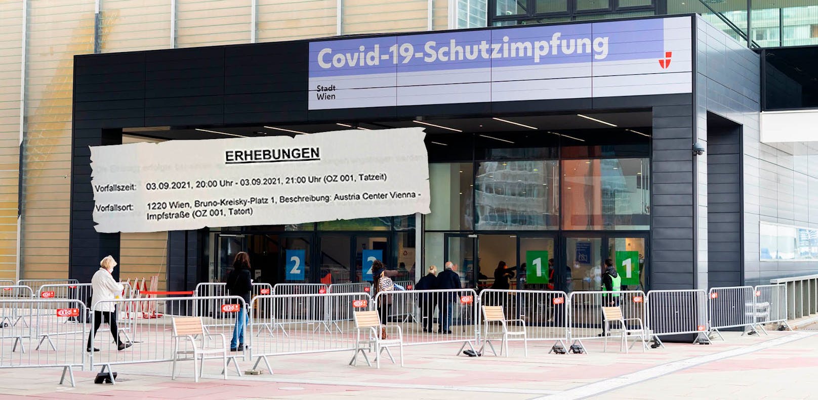 Das Austria Center Vienna - <em>"Heute"</em> deckte den Impf-Betrug auf - jetzt wird ermittelt.