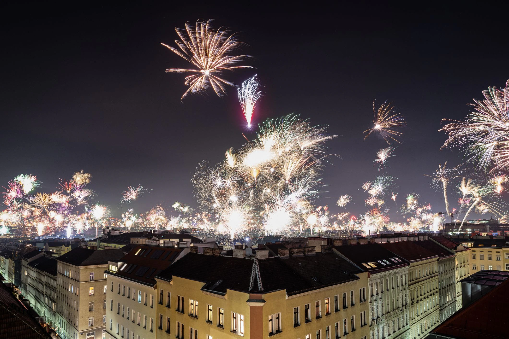 Silvester-Feuerwerk über Wien. (Symbolbild)