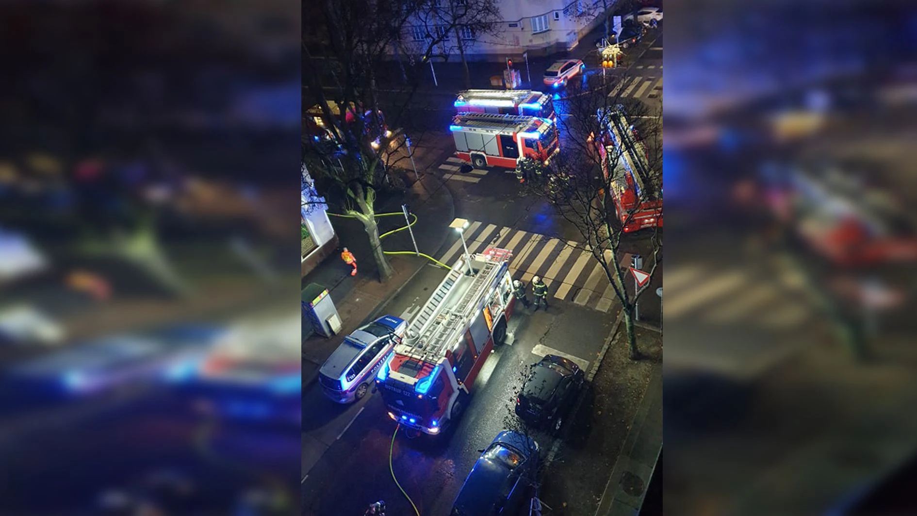 Blaulichtalarm in der Wiener Traisengasse!