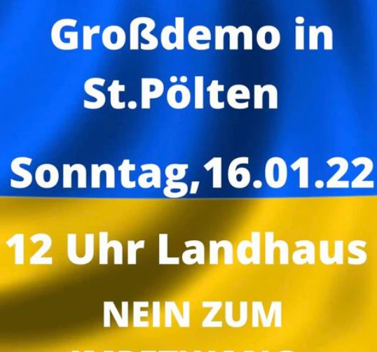 Eine Großdemo findet in St. Pölten statt.
