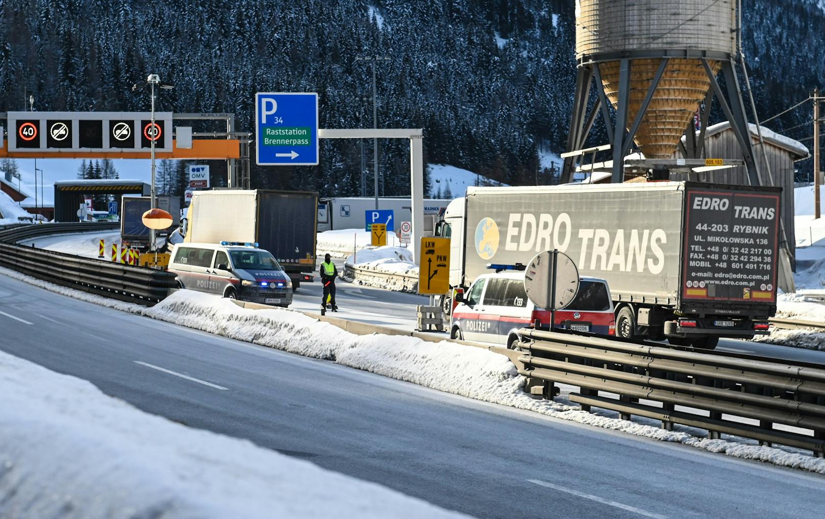 Grenzkontrolle am Brenner (Archivfoto)