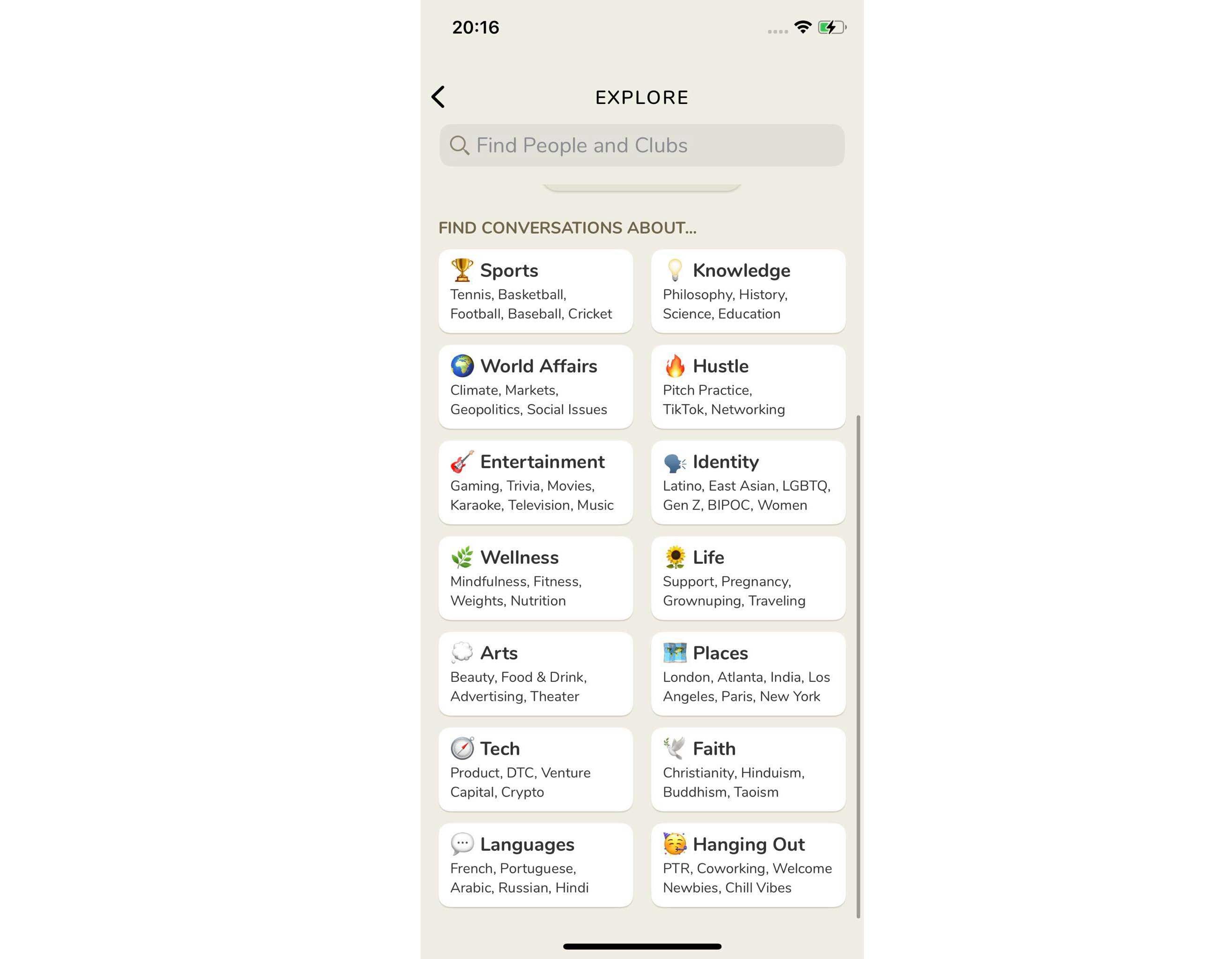 Talks kann man sich nach Interessensgebieten aussuchen