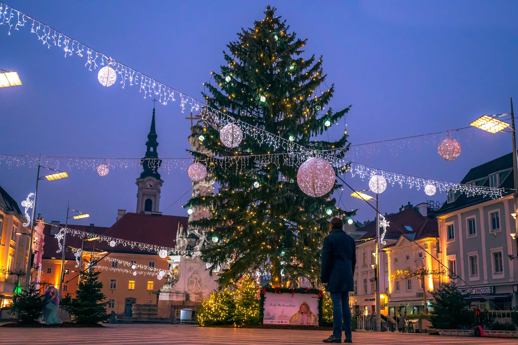 Weihnachts- bzw. Winterschmuck in St. Pölten