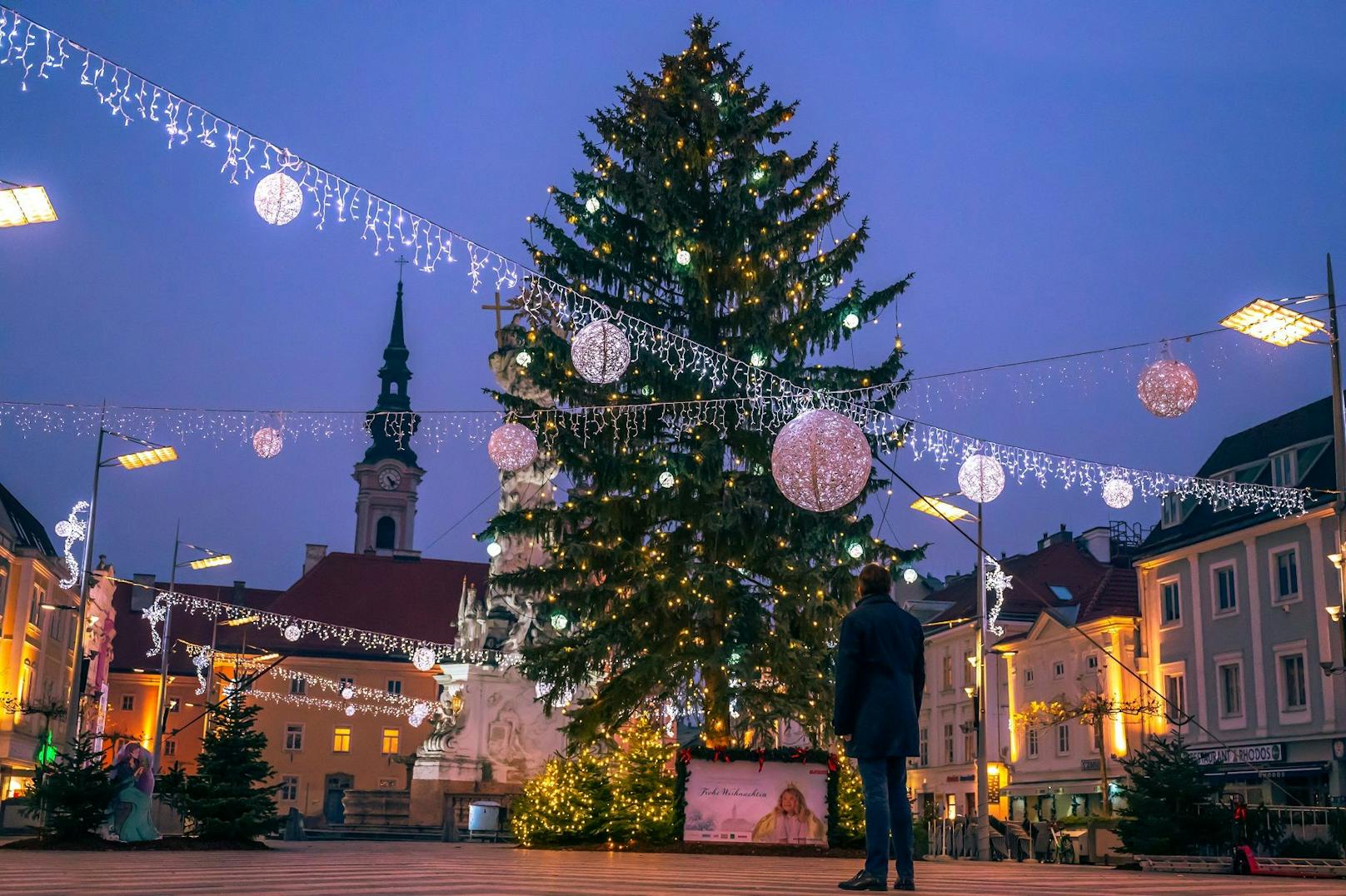 Weihnachts- bzw. Winterschmuck in St. Pölten