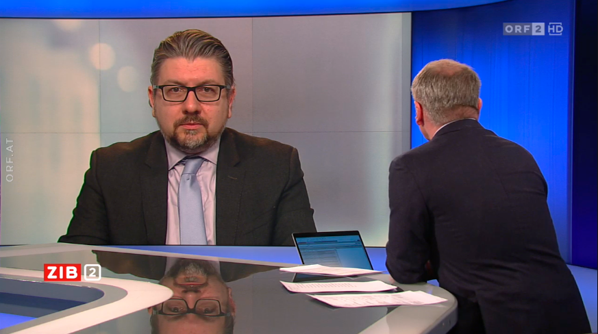 Gesundheitsökonom Thomas Czypionka zu Gast bei Armin Wolf in der "ZiB2"