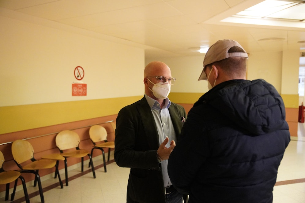 Anwalt Niki Rast (l.) vertrat den Angeklagten.