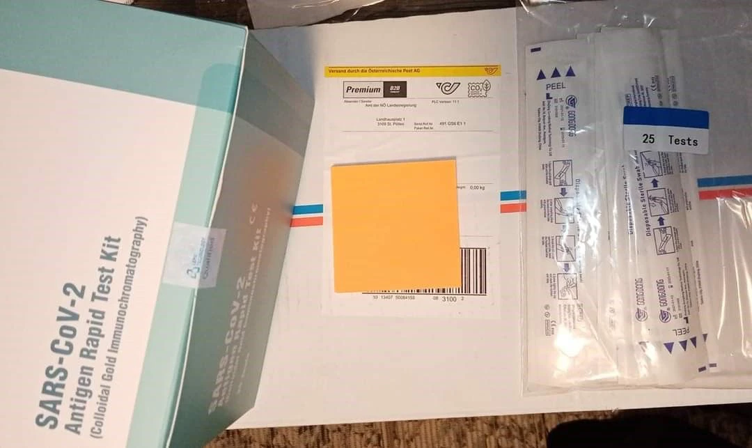 Corona Testkits wurden von der Landesregierung verschickt.