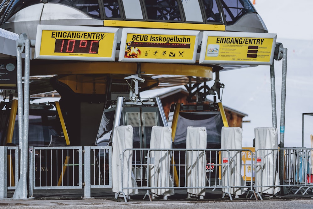 Ein geschlossener Lift in der Zillertal Arena in Gerlos. Symbolbild