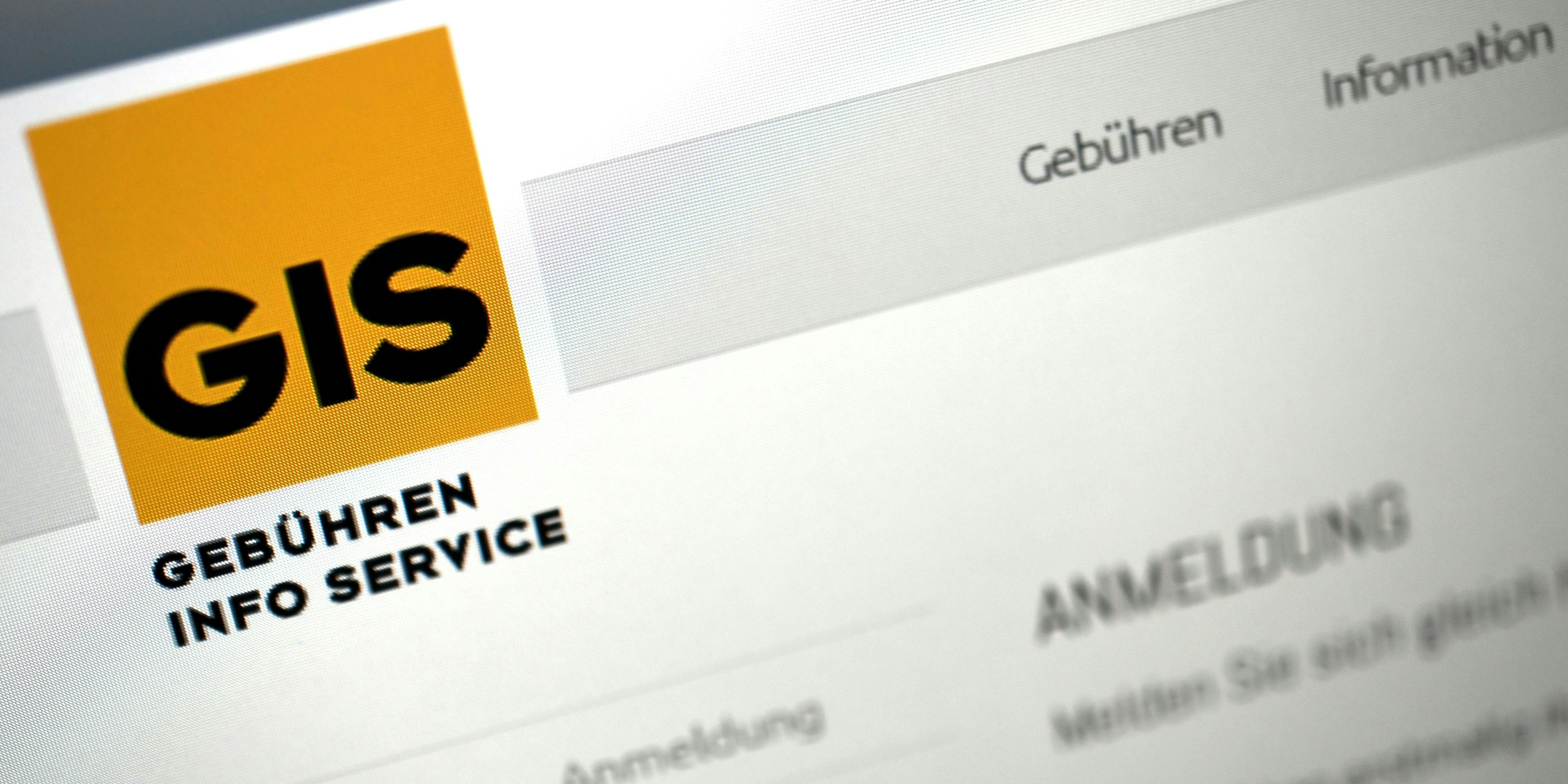 Die Webseite des Gebühren Info Service (GIS) aufgenommen am Donnerstag, 21. März 2019