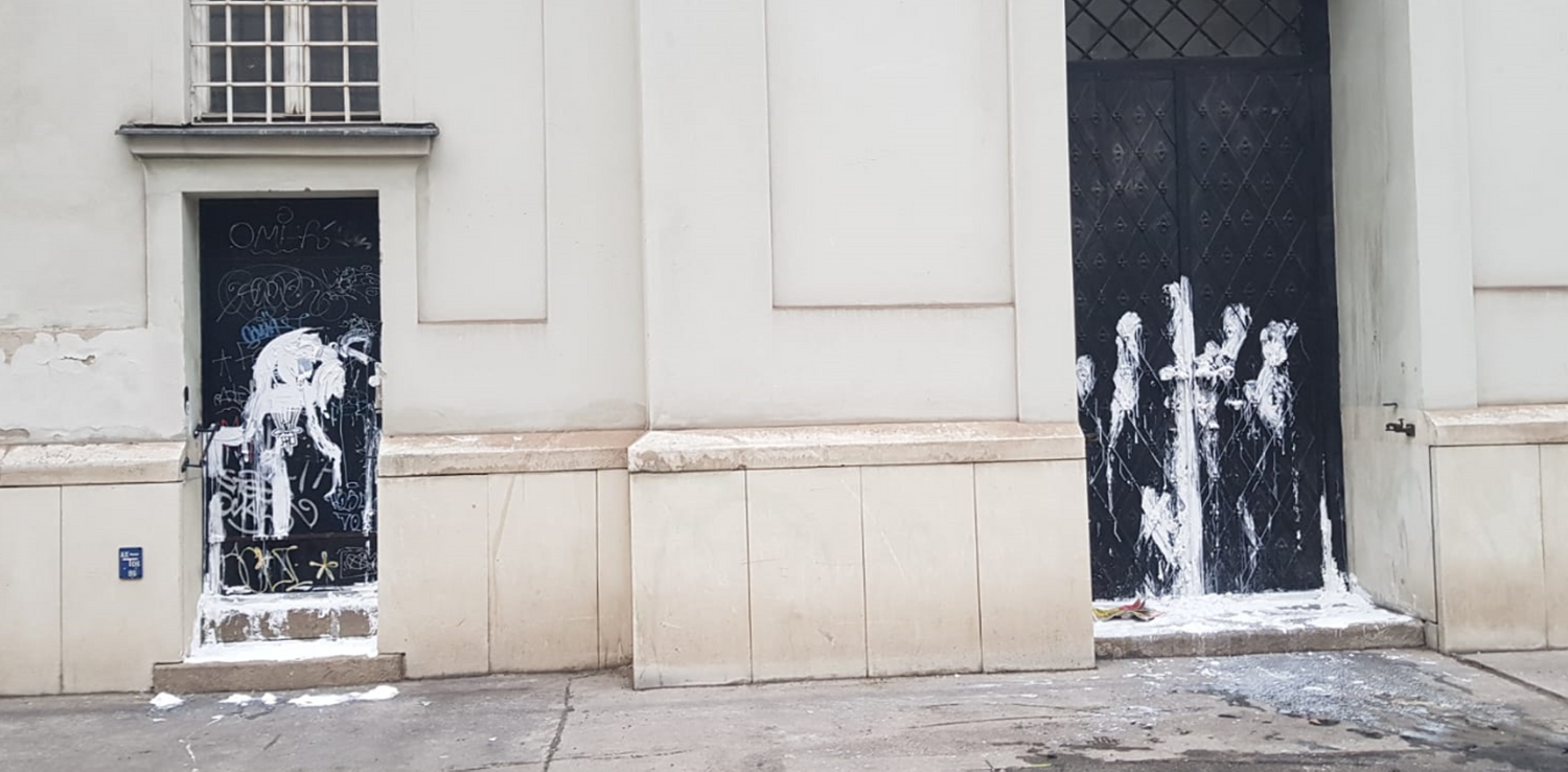 In der Nacht auf Mittwoch schlugen hier Vandalen zu