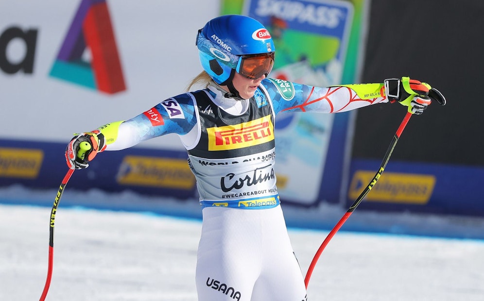 Mikaela Shiffrin schenkte die Goldmedaille her. 