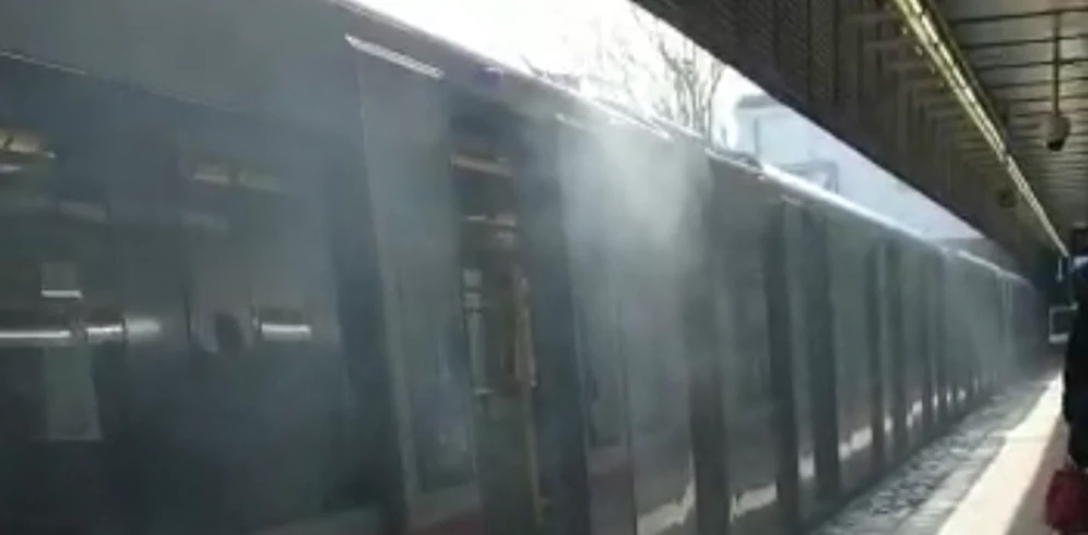 Bei der Station Roßauerlände brannte am Donnerstag die U4