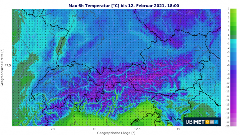 Ausblick: Die Höchstwerte am Freitag in Österreich